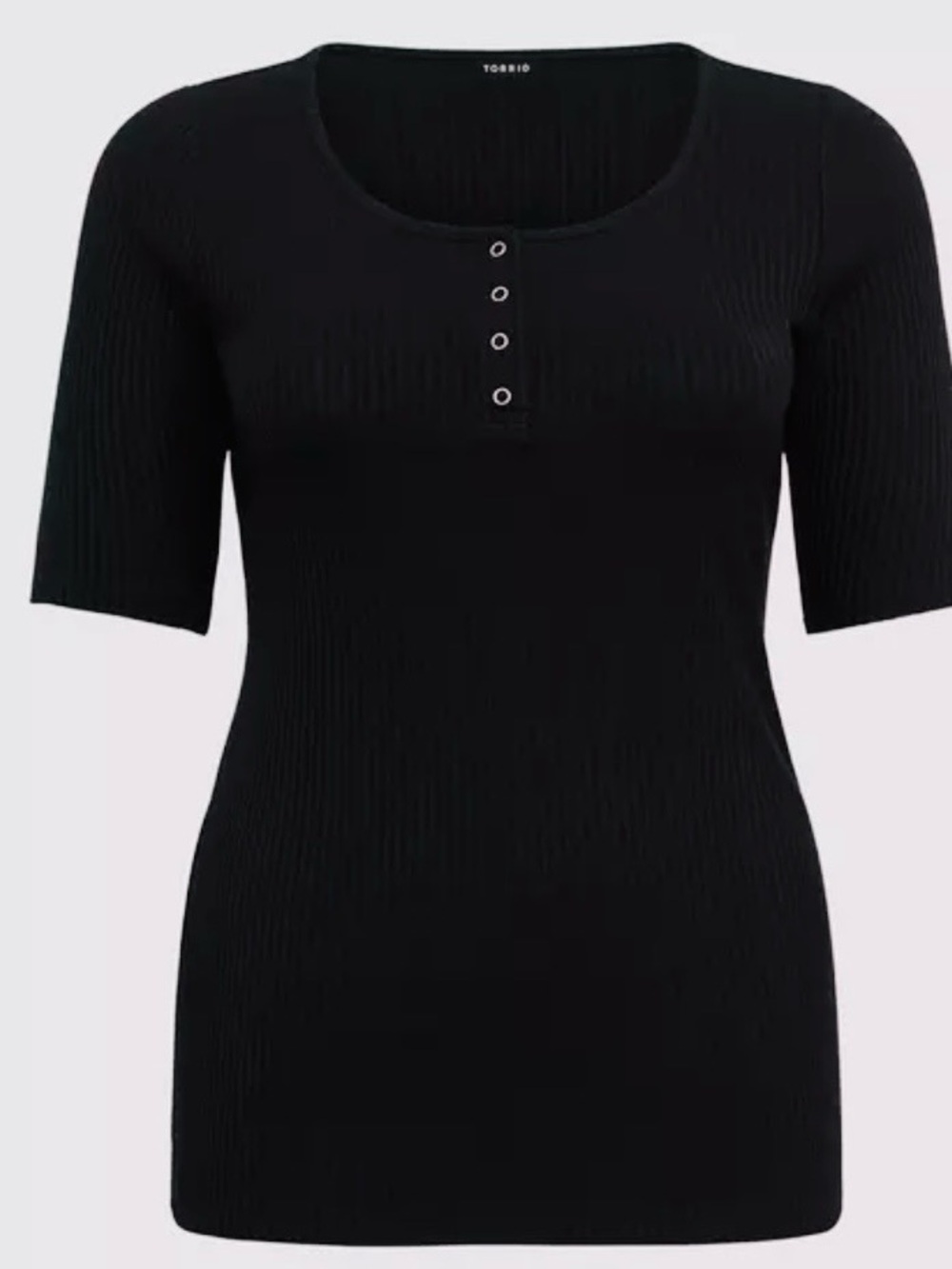 Torrid Black Pullover Top Size 1 - Picture 3 of 4